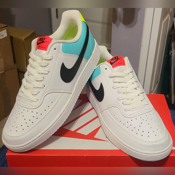 Nike Court Vision Low "CZ9352-100", New In Replacement Box! Mens 10.5/Womens 12 - Picture 1 of 12